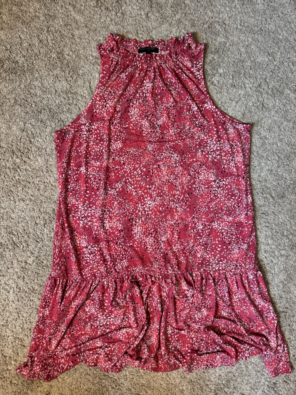 Banana Republic Rose-Pink Printed Dress Size M